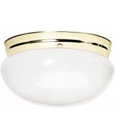 Nuvo Lighting SF77/986 2 Light 12" Flush Mount Large White Mushroom