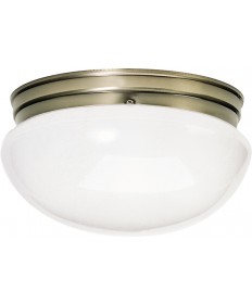 Nuvo Lighting SF77/988 2 Light 12" Flush Mount Large White Mushroom