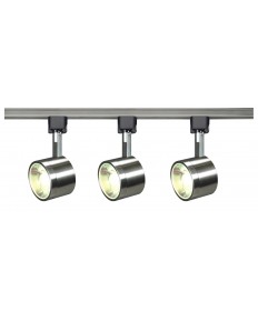 Nuvo Lighting TK407 LED Track Lighting Kit 12 Watt 3000K Round Brushed Nickel