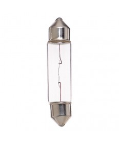 Satco VG100 Satco 5 Watt 24 Volt T3-1/4 SV8.5/8 Base Clear Festoon 11mm x 41mm Miniature Automotive Lamp