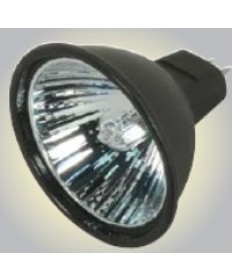 Satco S4178 Satco 20M16/BAB/B/C 20 Watt 12 Volt MR16 GX5.3 Base Dimmable Black Coated Reflector Flood 38 Degree Halogen MR Lamp