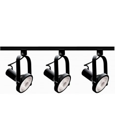 Nuvo Lighting TK317 Nuvo 3-Light Black PAR30 Track Lighting Kit