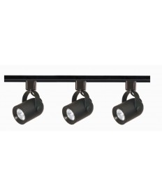 Nuvo Lighting TK349 3-Light Black MR16 Track Lighting Kit