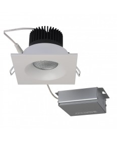 Satco S11633 12 Watt LED Direct Wire Downlight 3.5 inch 3000K 120 Volt Dimmable Square White Recessed Light