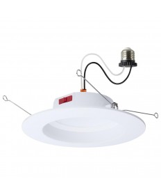 Satco S12604 10 Watt LED Downlight Retrofit 5-6 Inch CCT Selectable 120V Recessed Light