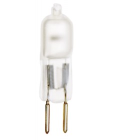 Satco S1912 Satco 75T4/F 75 Watt 12 Volt T4 Frosted GY6.35 Bi-Pin Base Halogen Light Bulb