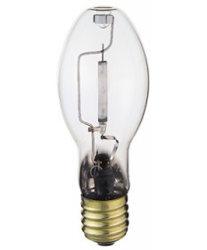 Satco S1931 LU100 100 Watt ED23.5 E39 Mogul Base Clear 2000K Universal High Pressure Sodium Light Bulb