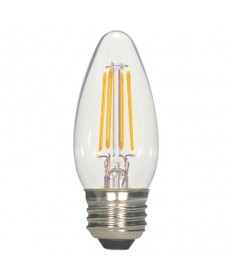 Satco S21707 5.5 Watt B11 LED Bulb Clear Medium Base 2700K 120V