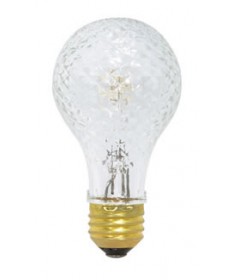 Satco S2647 Satco 50A/HAL/CRYSTAL 50 Watt 120 Volt A19 Medium Base Crystal Halogen Post Light Bulb