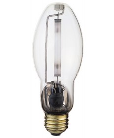 Satco S3127 LU70/MED 70 Watt ED17 E26 Medium Base 2000K Clear Universal Operating Position S62 High Pressure Sodium Light Bulb