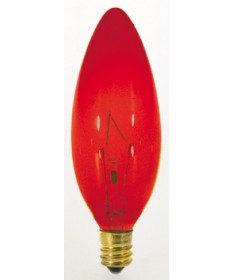 Satco S3219 Satco Light Bulbs 25B9.5/R Red Torpedo