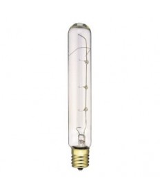 Satco S3224 Satco 40T6.5N 40 Watt 130 Volt T6.5 Intermediate Base Clear Tubular Incandescent Light Bulb