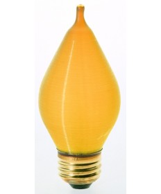 Satco S3416 40C15/A 40 Watt C15 Light Bulb Escent Spun Amber Medium Base