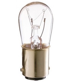 Satco S3901 Satco 6S6/DC 6 Watt 130 Volt S6 Double Contact Bayonet Base Clear Incandescent Light Bulb