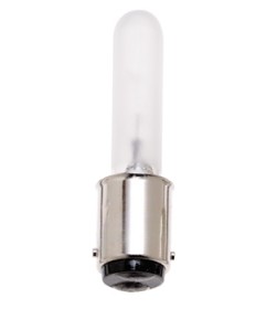 Satco S4497 60 Watt Frosted T3 Halogen Light Bulb 120 Volt DC Bayonet Base BA15d