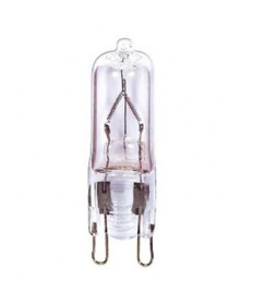 Satco 35T4/G9/CL 35 Watt 120 Volt Halogen T4 G9 Double Loop Base Clear Carded Light Bulb