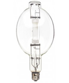 Satco S4283 Satco MS1000/BU 1000W BT56 E39 Mogul Base 4000K Clear Standard Start Metal Halide Light Bulb