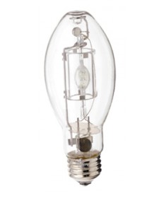 Satco S4828 Satco MP175/BU-ONLY/MED 175 Watt EDX17 Medium Base Standard Probe Start Clear Metal Halide Light Bulb