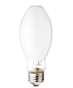 Satco S4373 Satco SDW-50W/LV/D 50 Watt ED17 E26 Medium Base Coated ANSI S104 10,000 Hour 2700K HPS High Pressure Sodium Light Bulb