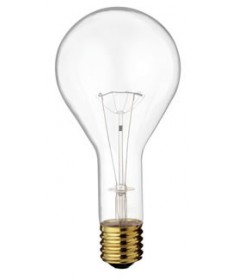 Satco S4961 Satco 300 Watt 130 Volt PS35 Mogul Base Clear Incandescent Light Bulb 