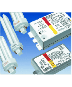 Satco S5225 Satco QTP1/2X13CF/UNV/TS 1/2 Lamp CF13 120/277V Electronic Universal Top Mount Plastic Case Compact Fluorescent Ballast (CFL)