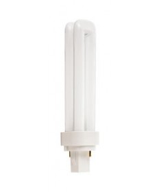 Satco S8322 Satco CFD18W/830/ENV 18 Watt T4 G24D-2 2 Pin Base Quad Tube 3000K 10,000 Hour Compact Fluorescent Lamp (CFL)