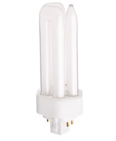 Satco S6745 Satco CF26DT/E/IN/827 26 Watt 120 Volt T4 Triple Tube GX24q-3 4 Pin Base Electronic 2700K Compact Fluorescent Light Bulb (CFL)