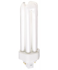 Satco S6749 Satco CF32DT/E/IN/827 32 Watt 120 Volt T4 Triple Tube GX24q-3 4 Pin Base Electronic 2700K Compact Fluorescent Light Bulb (CFL)