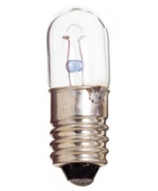 Satco S6909 Satco .5 Amp 2.5 Volt T3.25 Miniature Screw Base Miniature Light Bulb