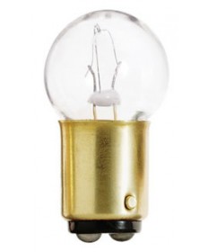 Satco S6950 Satco 9.32 Watt (0.69 Amp) 13.5 Volt G6 Single Contact Bayonet Base Clear Miniature Light Bulb