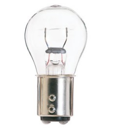 Satco S6957 Satco 2.1 Amp 12.8 Volt S8 Double Contact Index Base Miniature Light Bulb