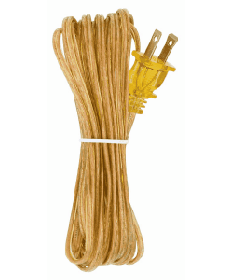 Satco S70/103 Satco S70-103 15' clear gold SPT-1 Lamp cord set