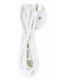 Satco S70/106 Satco S70-106 8' white SPT-1 Lamp cord set