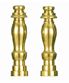 Satco S70/130 Satco S70-130 Two solid brass finials