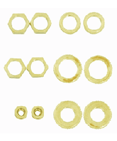 Satco S70/153 Satco S70-153 12 assorted brass locknuts
