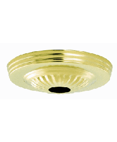 Satco S70/192 Satco S70-192 Brass Finish Ribbed Canopy