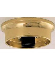 Satco S70/331 Satco S70-331 4 inch Antique Brass Wired Fixture Holder