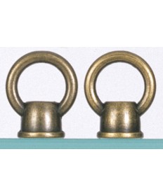 atco S70/256 Satco S70-256 Two antique brass finish female loops
