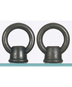 Satco S70/257 Satco S70-257 Two black finish female loops