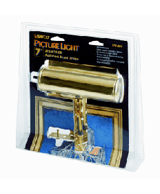 Satco S72/201 Satco S72-201 7 inch Polished Brass Standard Picture Light w/Adjustable Bracket