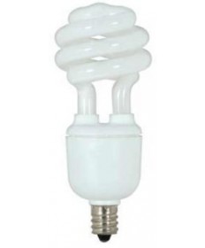 Satco S7265 Satco 5 Watt 120 Volt T2 Ultra Mini Spiral E12 Candelabra Base 4100K 10,000 Hour Eco-Friendly Compact Fluorescent Lamp (CFL)