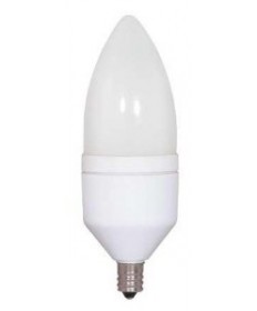 Satco S5581 Satco 5 Watt 120 Volt Torpedo E12 Candelabra Base 5000K 10,000 Hour Eco-Friendly Compact Fluorescent Lamp (CFL)