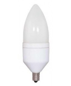 Satco S7312 Satco 5 Watt 120 Volt Torpedo E12 Candelabra Base 4100K 10,000 Hour Eco-Friendly Compact Fluorescent Lamp (CFL)