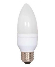 Satco S5584 Satco 5 Watt 120 Volt Torpedo E26 Medium Base 5000K 10,000 Hour Eco-Friendly Compact Fluorescent Lamp (CFL)