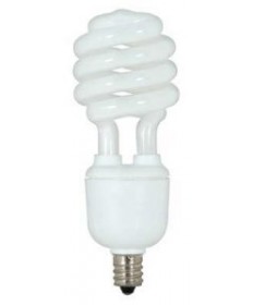 Satco S7365 Satco 13 Watt 120 Volt T2 Ultra Mini Spiral E12 Candelabra Base 4100K 10,000 Hour Eco-Friendly Compact Fluorescent Lamp (CFL)