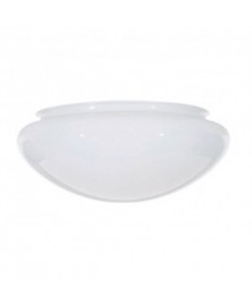 Satco 50/330 Satco 9-1/2" White Mushroom Glass Sprayed inside 7-7/8'' Fitter (opening)