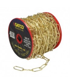 Satco 79/205 Satco 79-205 Spanish Type Brass Finish 11 Gauge Chain