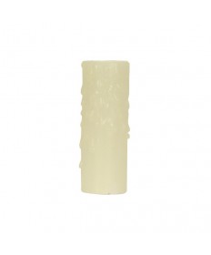 Satco 80/1972 Satco 3 inch 40W Max Ivory Bees Drip Candelabra Base Candle Cover