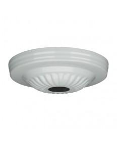 Satco 90/1685 Satco 90-1685 White Finish Ribbed Canopy