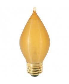 Satco S2716 40C15/A 40 Watt 120 Volt C15 Medium Base Amber